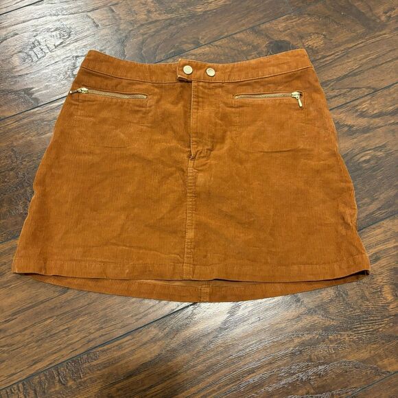 Abercrombie & Fitch size 4 Rust Brown Fall Time Corduroy Mini Skirt - Picture 1 of 6